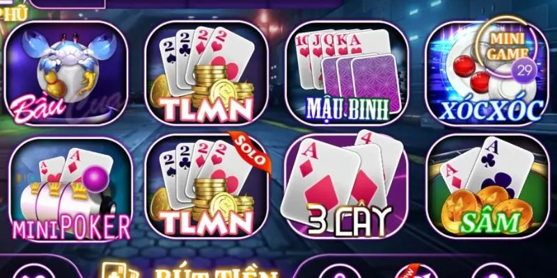 Tính năng nổi bật của game bài ăn tiền